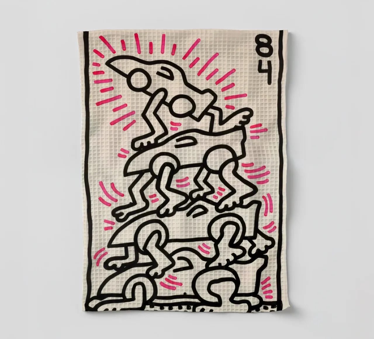 Keith Haring "Le Mans" Affiche de course Pop Art torchon de ClubArt