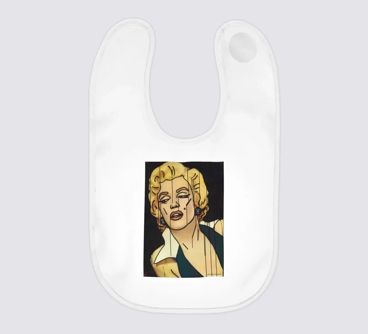 Poster con ritratto Pop Art di Keith Haring "Marilyn bavaglino da ClubArt