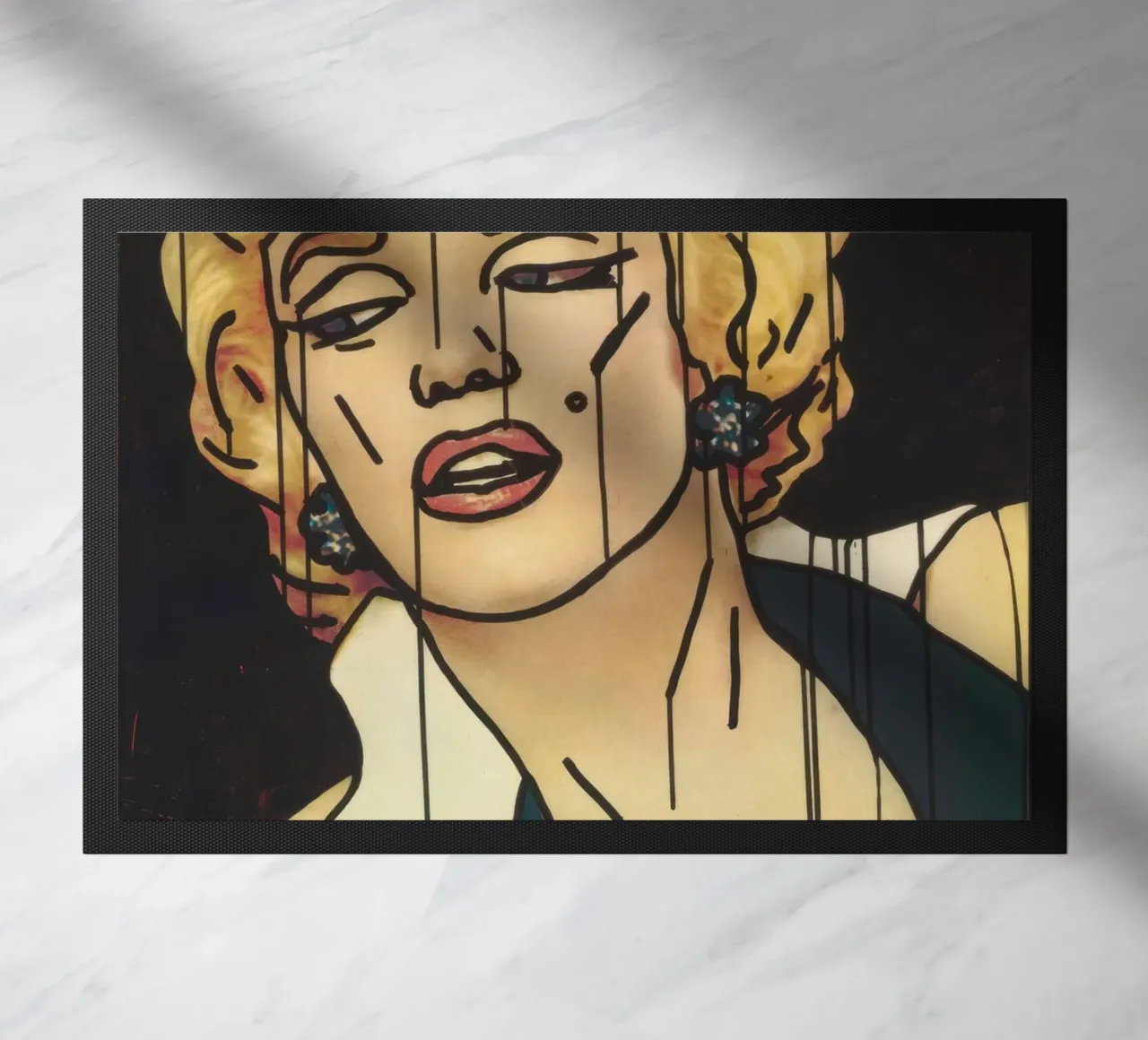 Poster con ritratto Pop Art di Keith Haring "Marilyn zerbino da ClubArt
