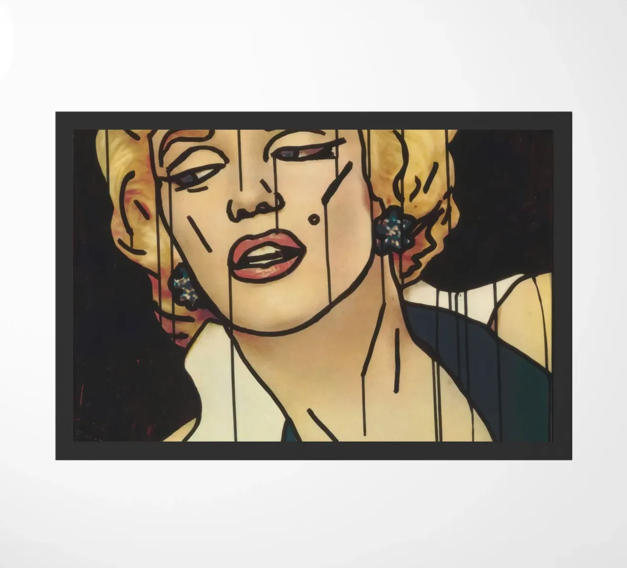 Poster con ritratto Pop Art di Keith Haring "Marilyn zerbino da ClubArt