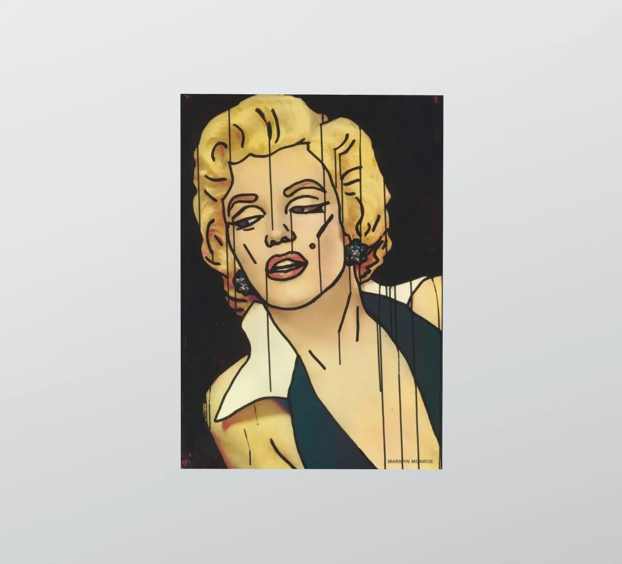 Poster con ritratto Pop Art di Keith Haring "Marilyn adesivo da ClubArt