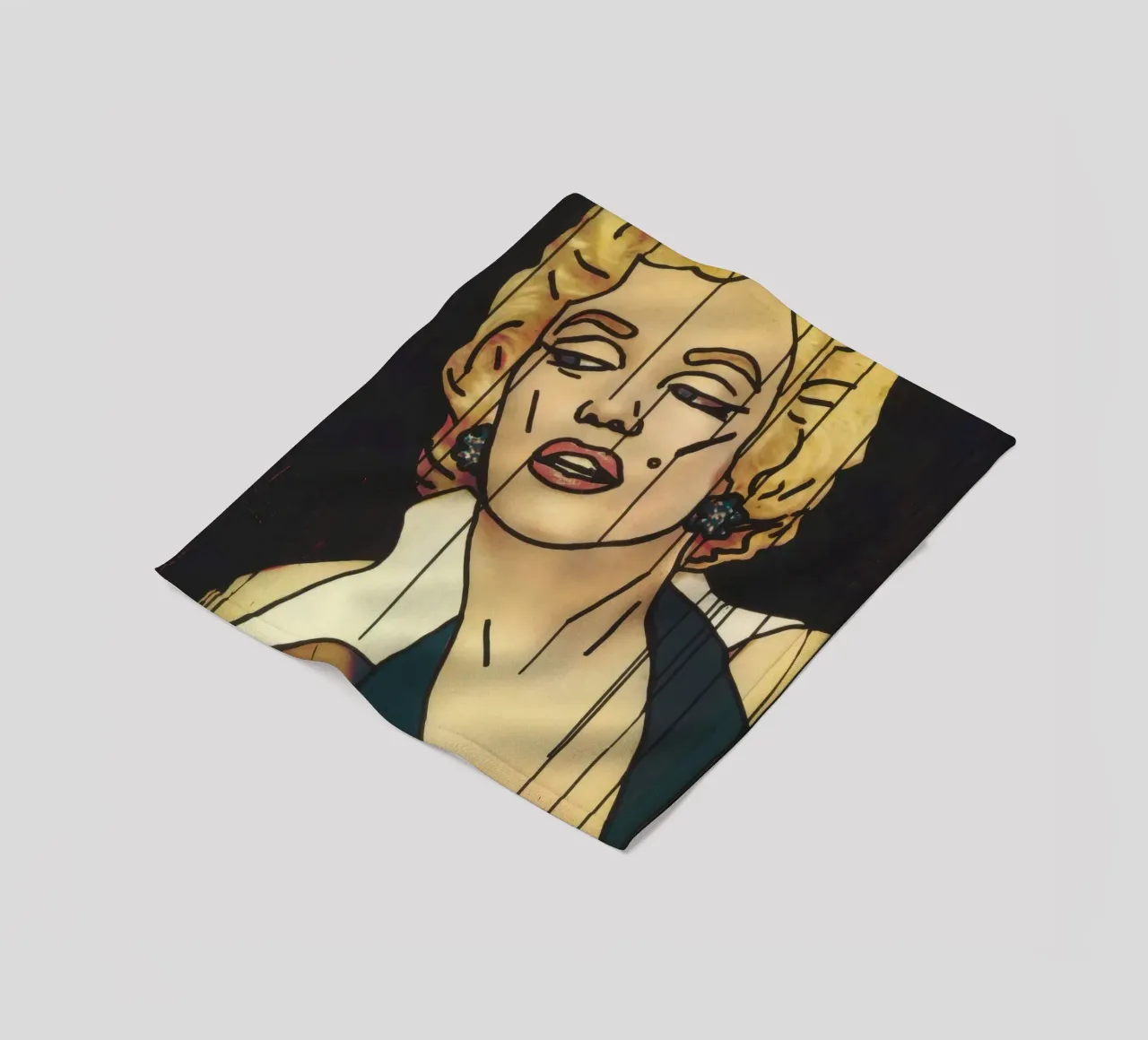 Poster con ritratto Pop Art di Keith Haring "Marilyn coperta in pile da ClubArt