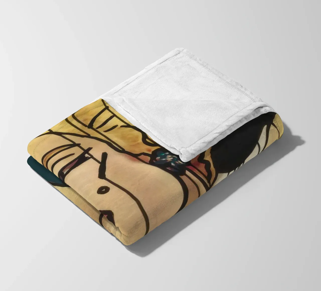 Poster con ritratto Pop Art di Keith Haring "Marilyn coperta in pile da ClubArt