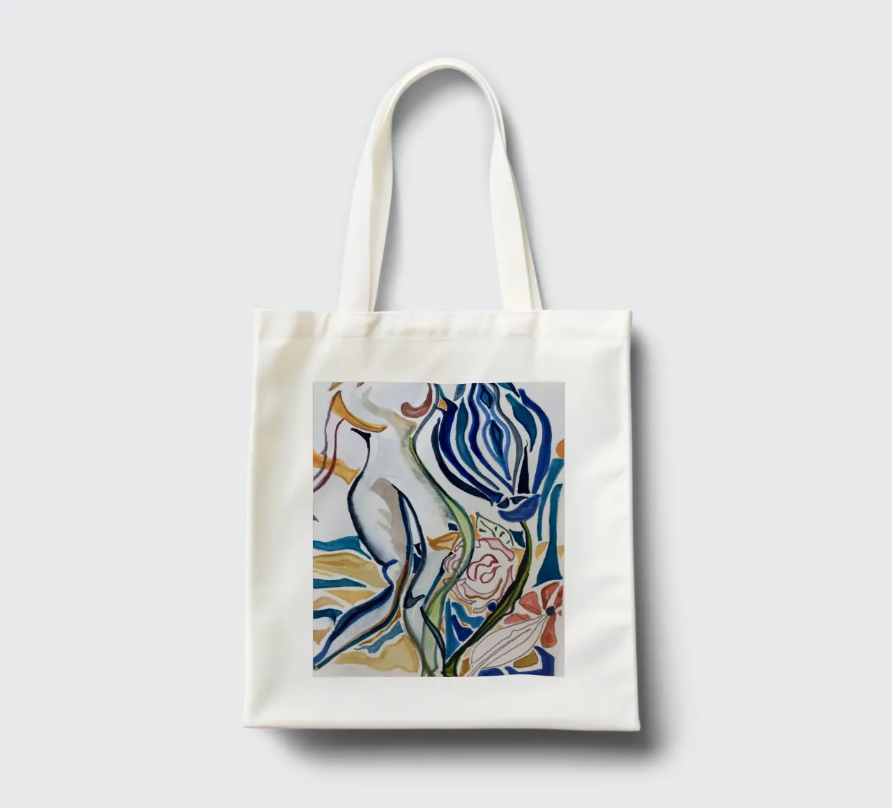 Fleurs à corps borsa in juta da Sophie Pérard