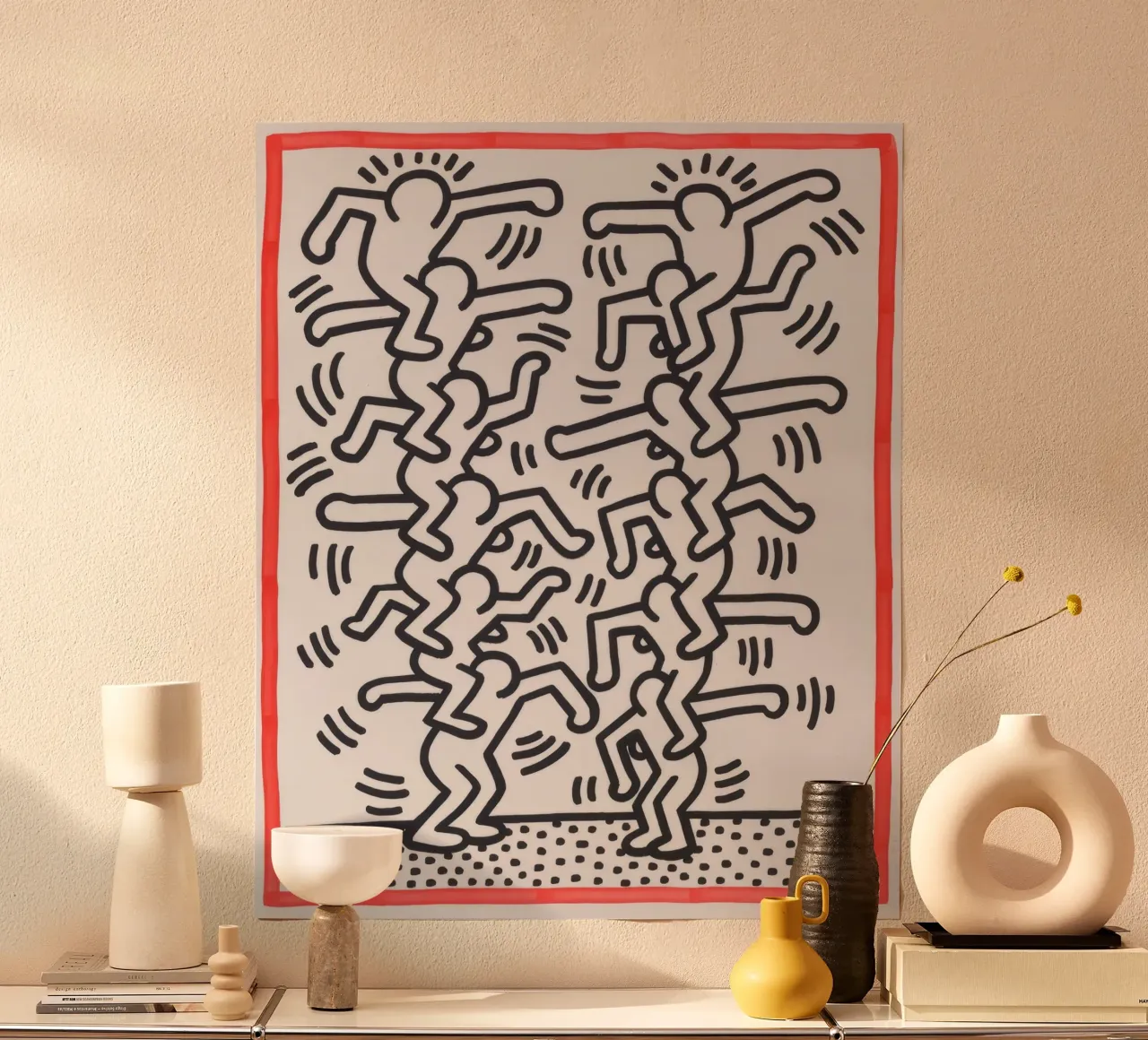 Keith Haring "Senza titolo" Poster di figure pop art poster da ClubArt