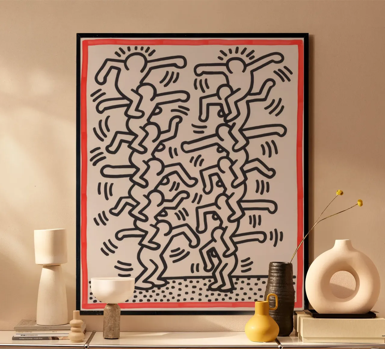 Keith Haring "Senza titolo" Poster di figure pop art poster da ClubArt
