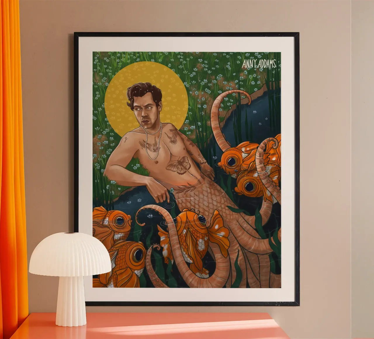 Harry the merman carta hahnemühle da Anny Addams
