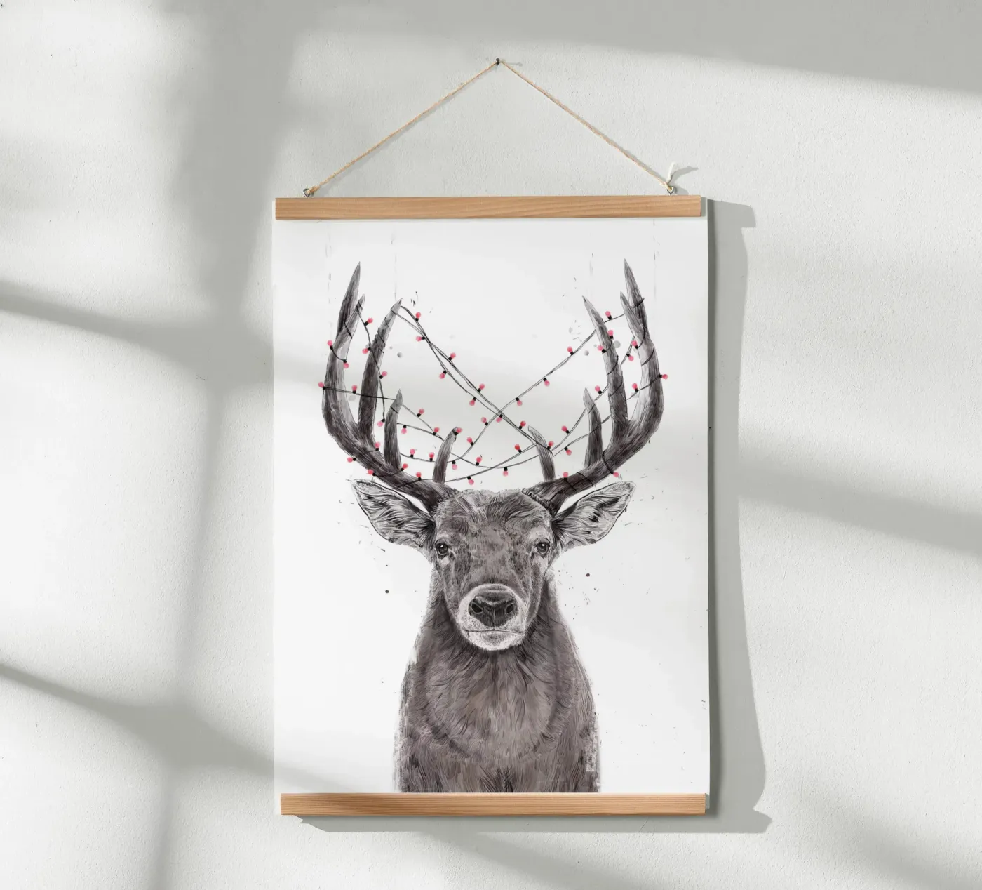 Xmas deer poster da Balazs Solti