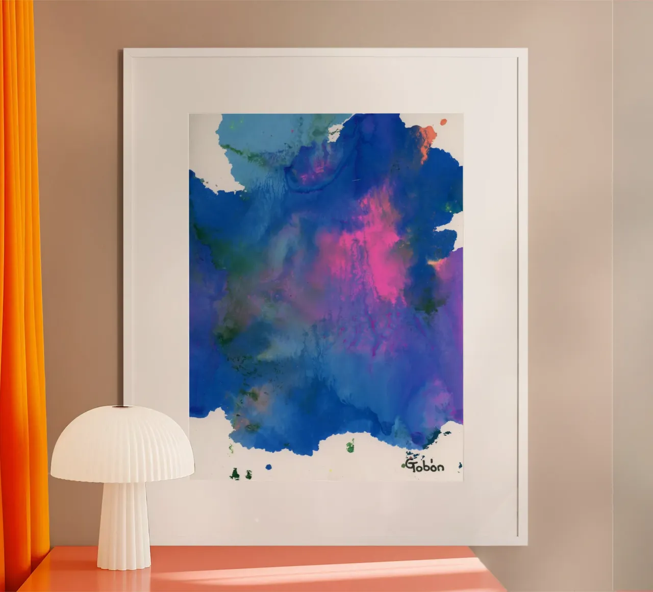 Only once poster con telaio in legno da gtobonart
