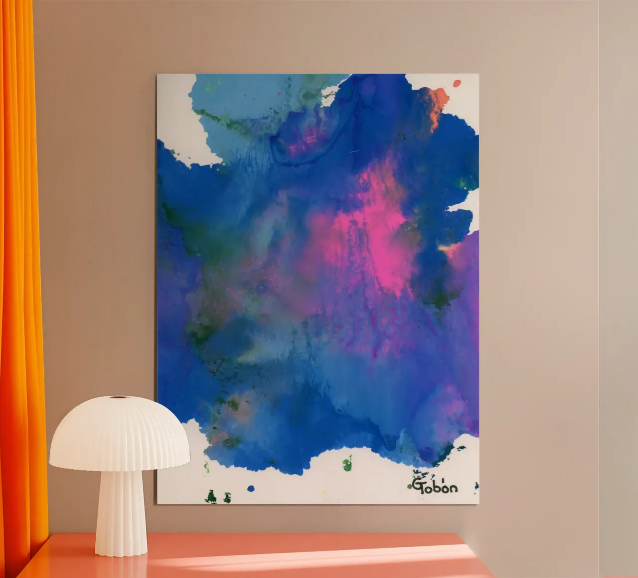Only once poster con telaio in legno da gtobonart