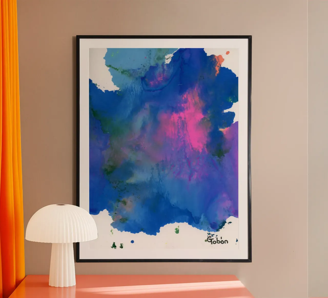 Only once poster con telaio in legno da gtobonart