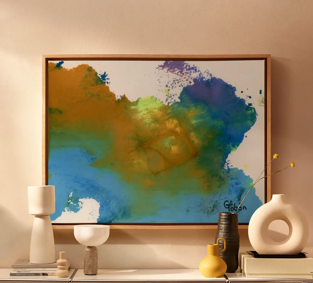 Heavens canvas with Floater frame by gtobonart
