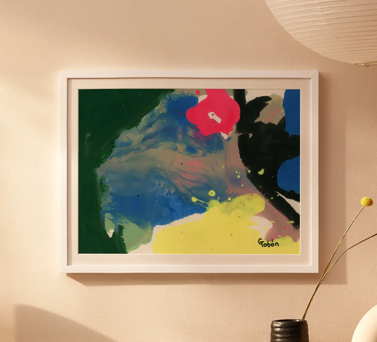 Creation 1 poster con telaio in plastica da gtobonart