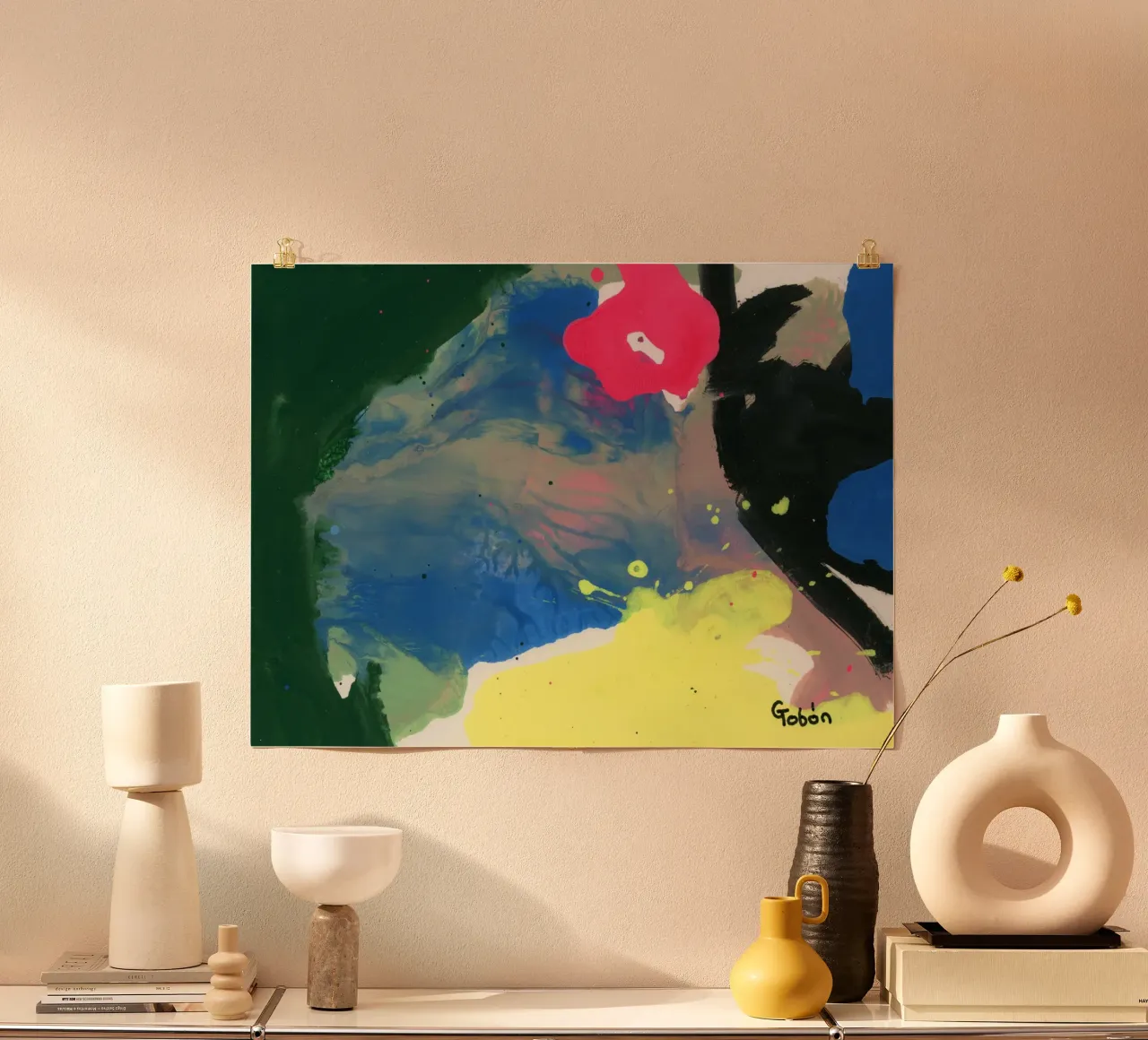Creation 1 poster con telaio in plastica da gtobonart