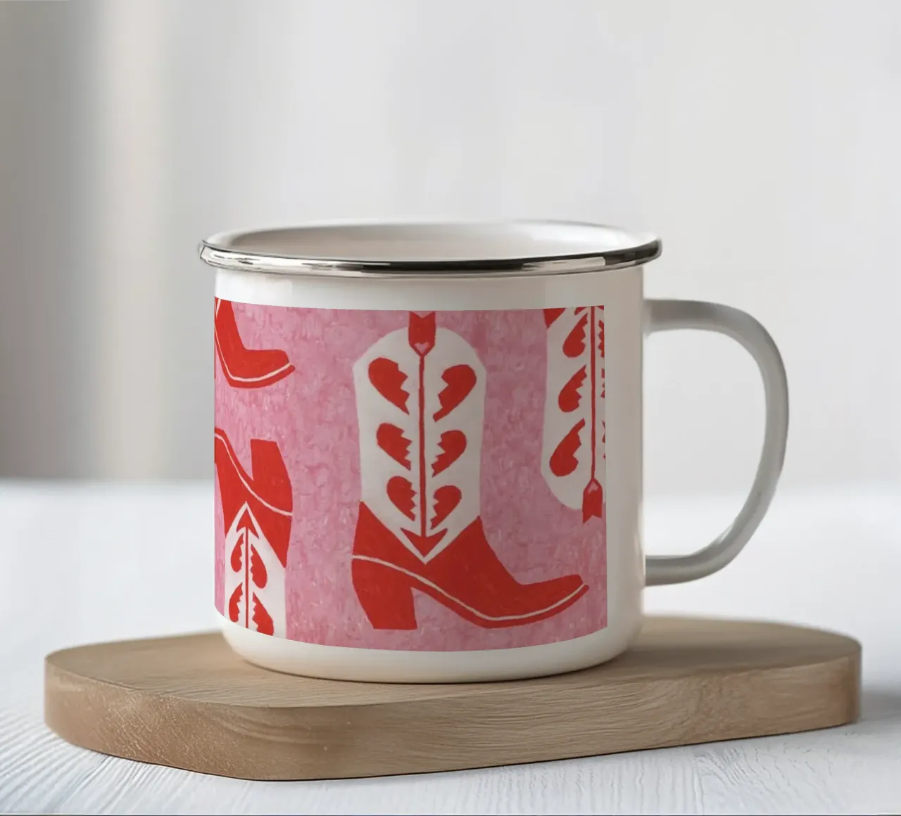 Heartbreak Heels tazza in smalto da AnyoneCanYeehaw