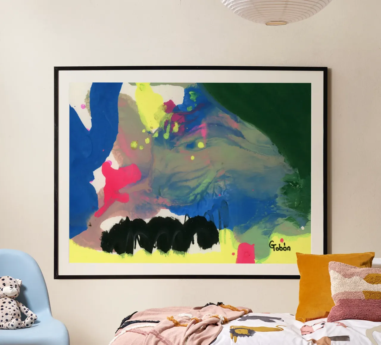 Creation 2 poster con telaio in legno da gtobonart