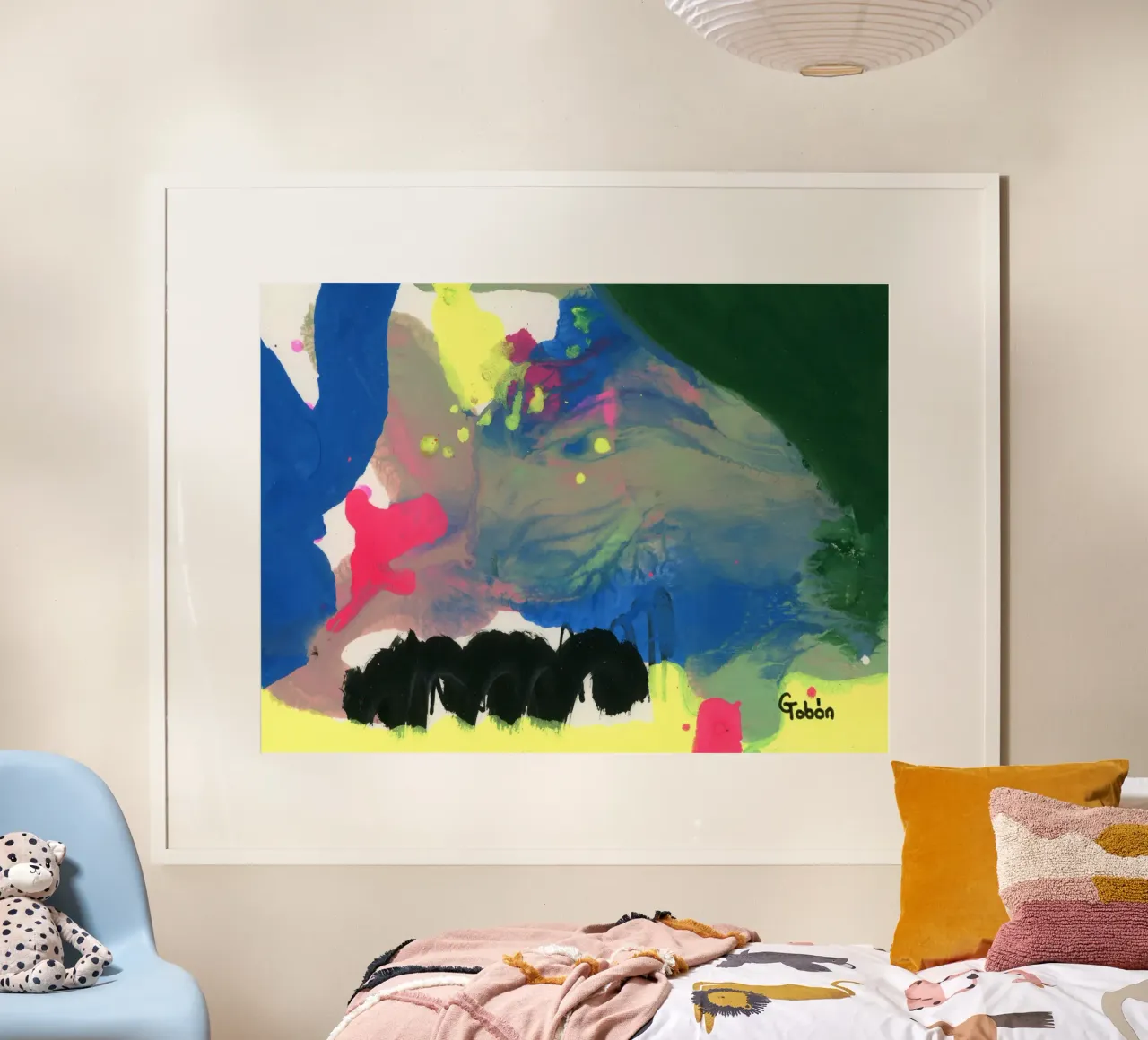 Creation 2 poster con telaio in legno da gtobonart