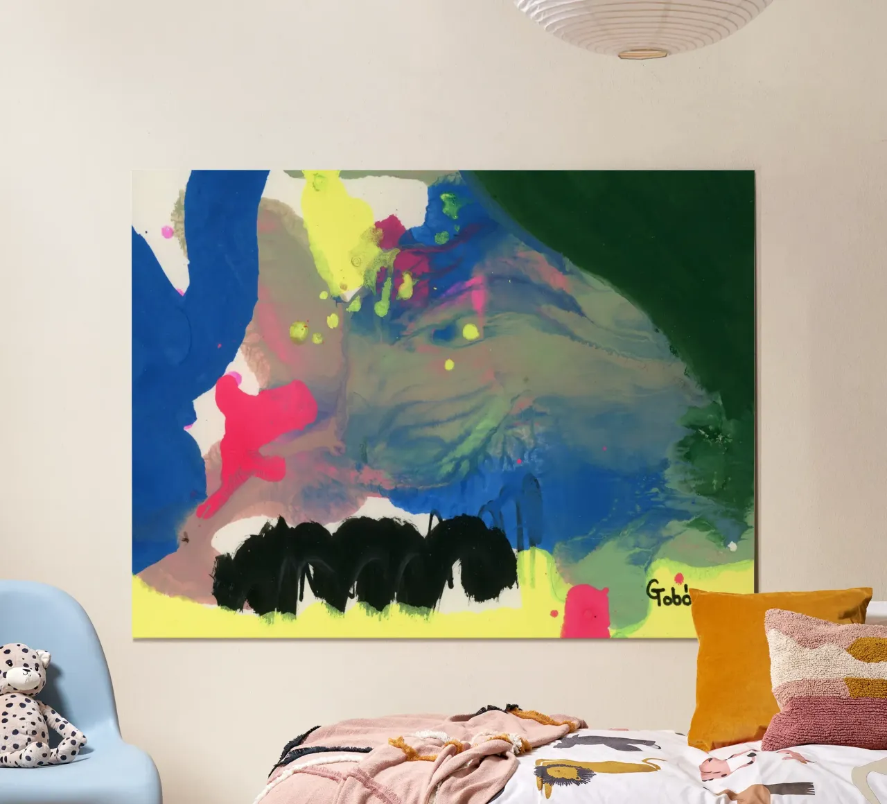 Creation 2 poster con telaio in legno da gtobonart
