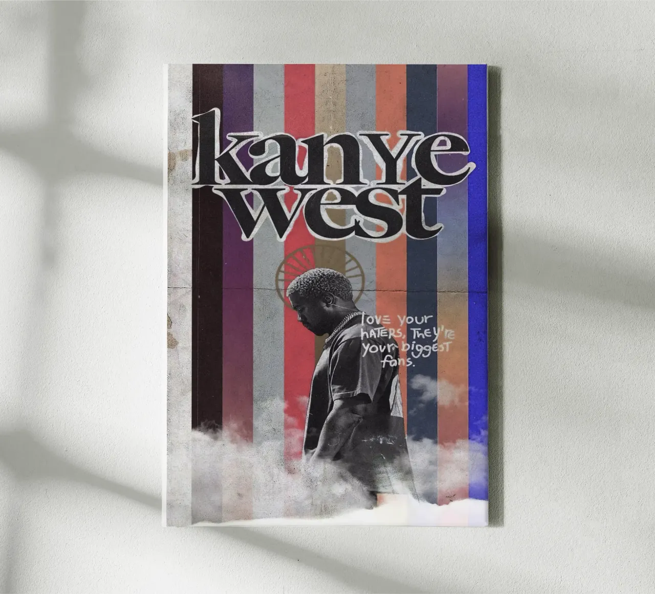 kanye west musica rapper hip hop tela con Cornice a cassetta da Bosko cabral