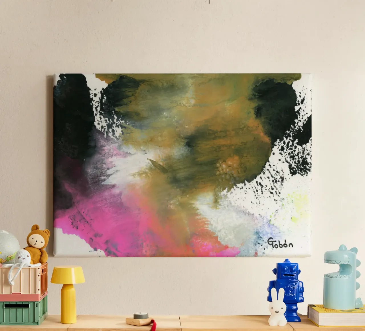 Adaptating moment 1 canvas met Baklijst van gtobonart