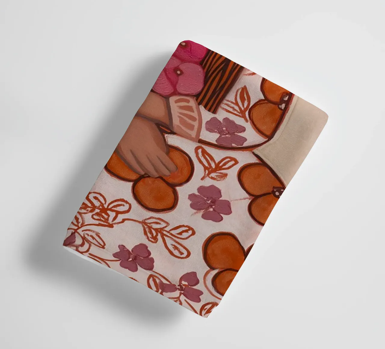 Donna in fiore con cappello asciugamano da bagno da Carinaprint