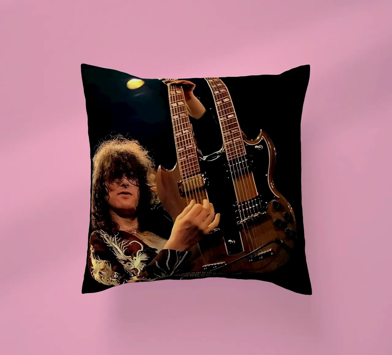 Jimmy page cuscino da Low poly art