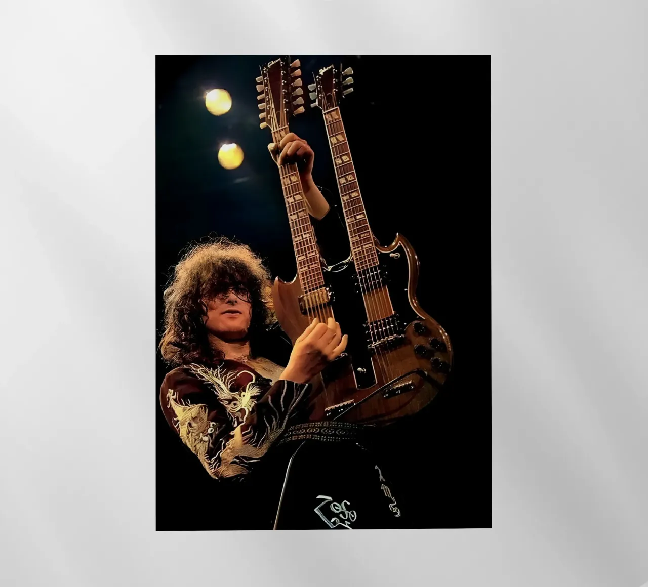 Jimmy page pellicola backlit da Low poly art