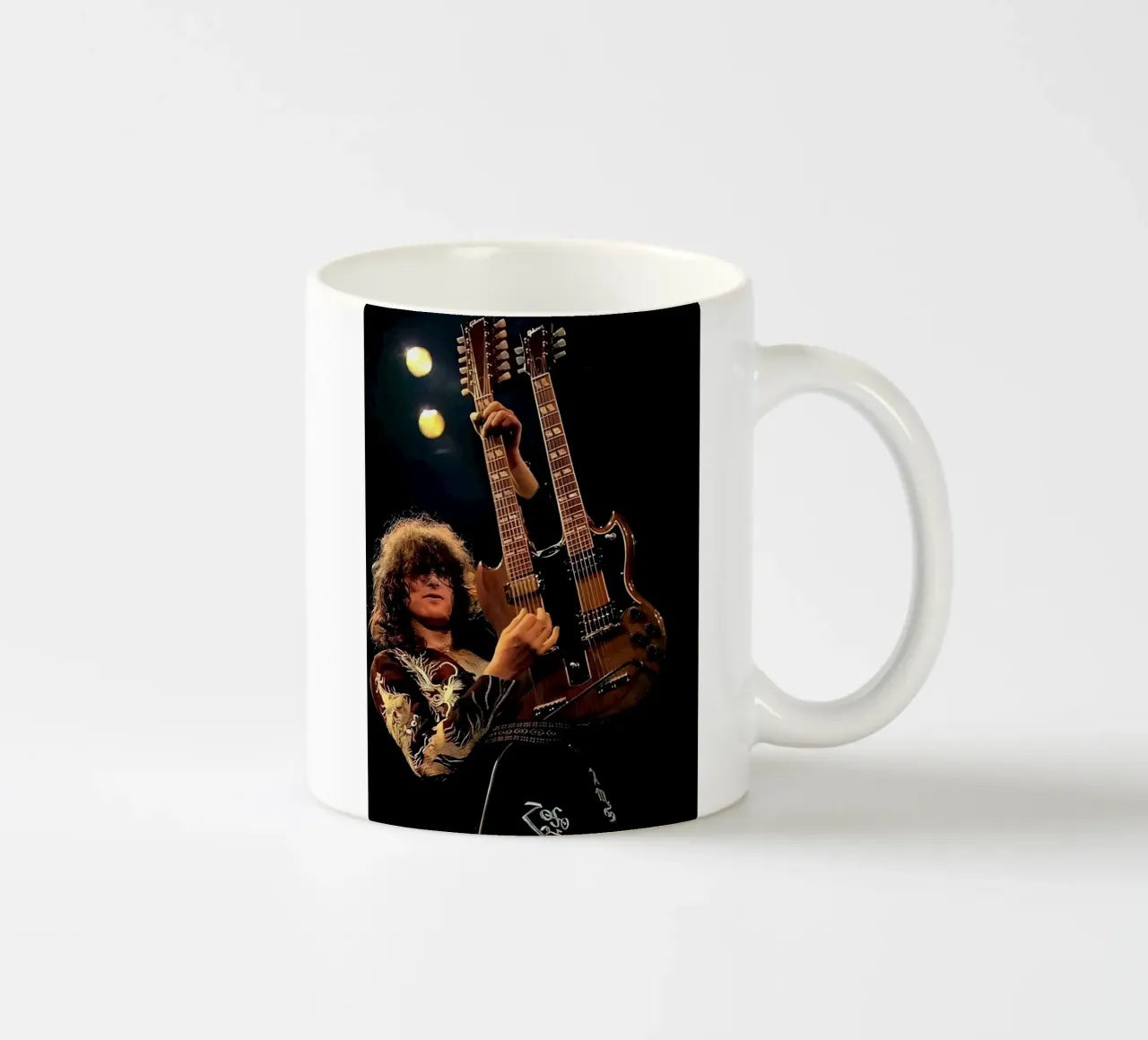 Jimmy page tazza in ceramica da Low poly art