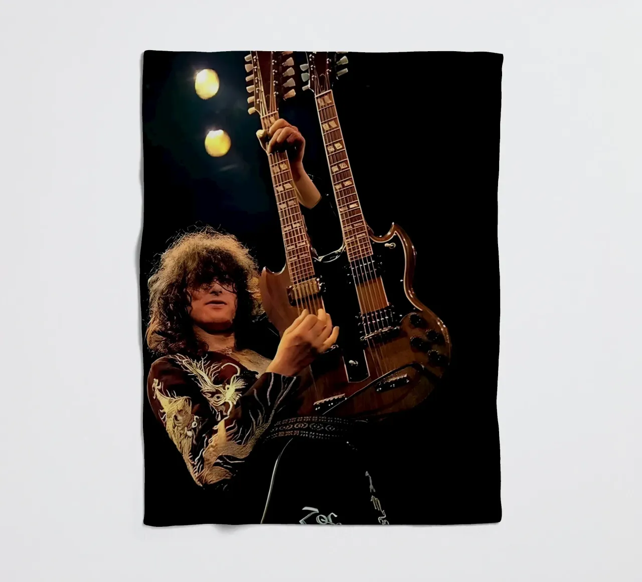 Jimmy page coperta in pile da Low poly art