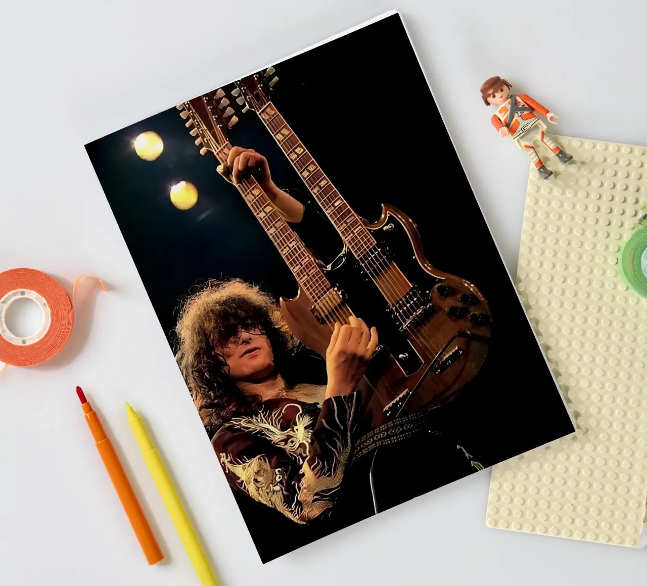 Jimmy page notebook by Low poly art