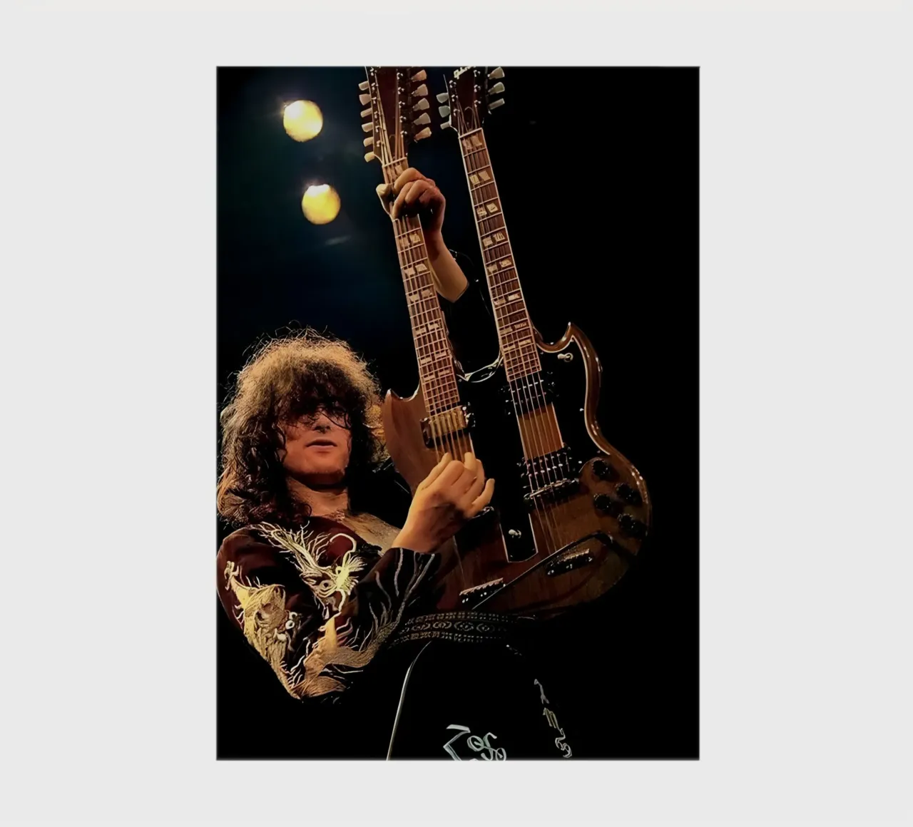 Jimmy page notebook by Low poly art