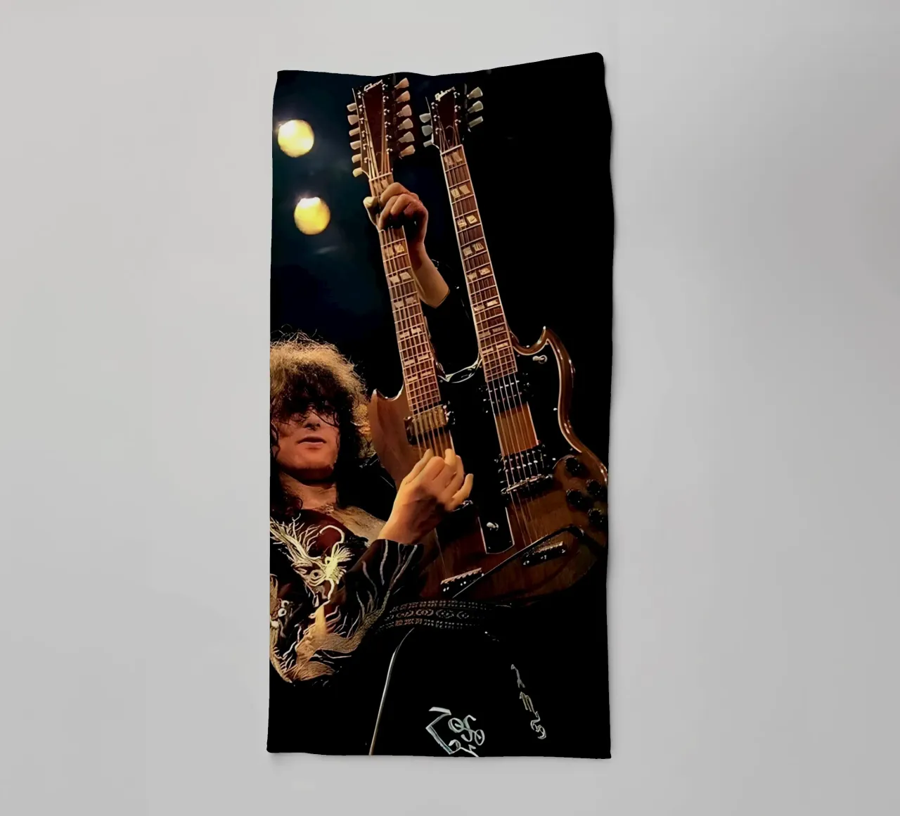 Jimmy page asciugamano da bagno da Low poly art