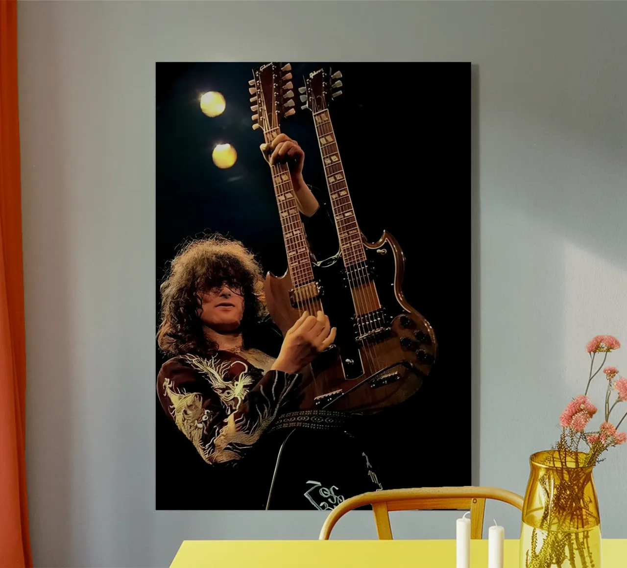 Jimmy page plexiglass da Low poly art