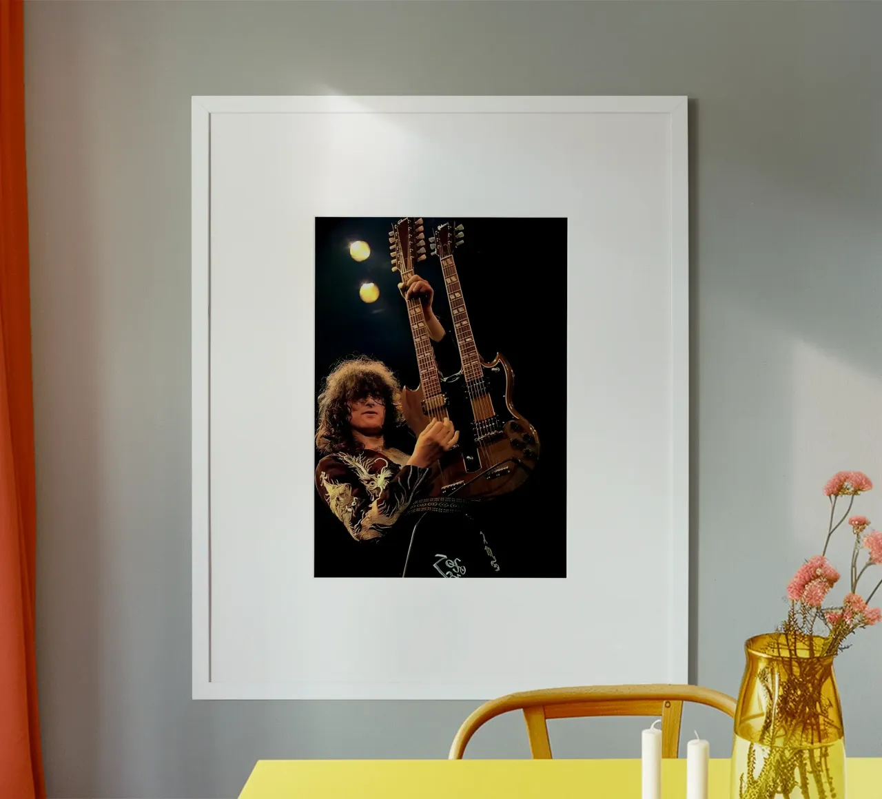 Jimmy page poster da Low poly art
