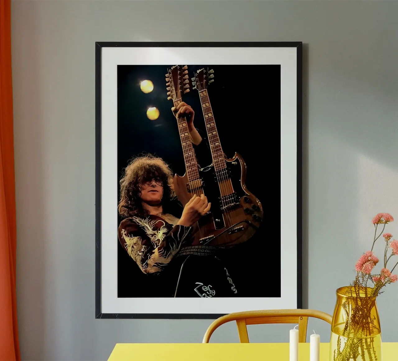 Jimmy page poster da Low poly art