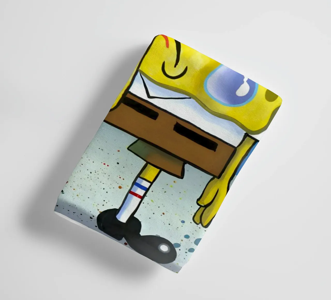 sad SpongeBob asciugamano da bagno da Low poly art