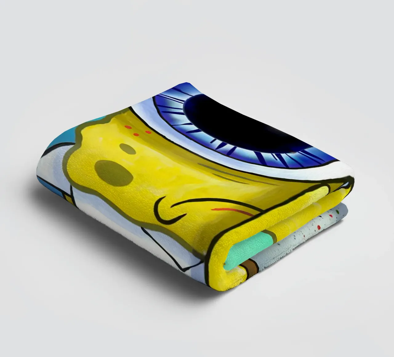 sad SpongeBob asciugamano da bagno da Low poly art