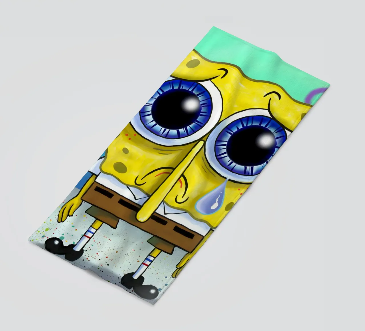 sad SpongeBob telo mare da Low poly art