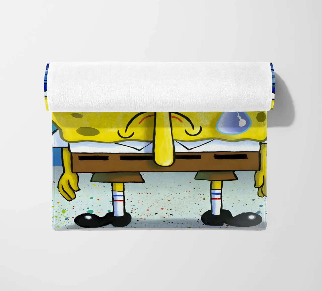 sad SpongeBob telo mare da Low poly art