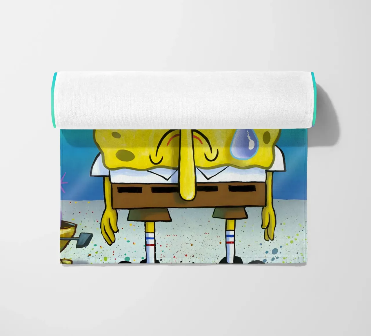 sad SpongeBob telo mare da Low poly art