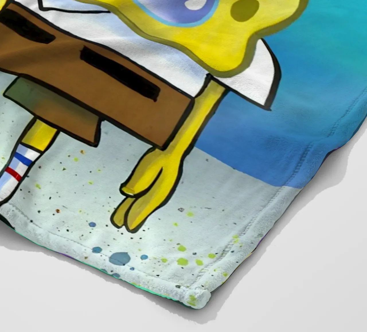 sad SpongeBob coperta in pile da Low poly art