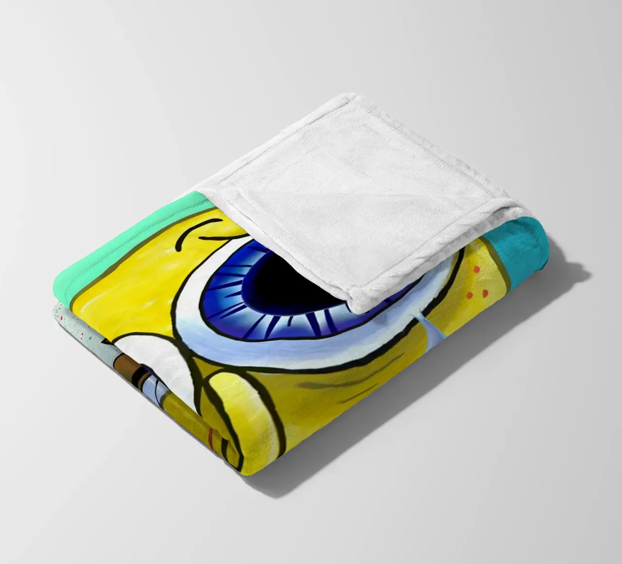 sad SpongeBob coperta in pile da Low poly art
