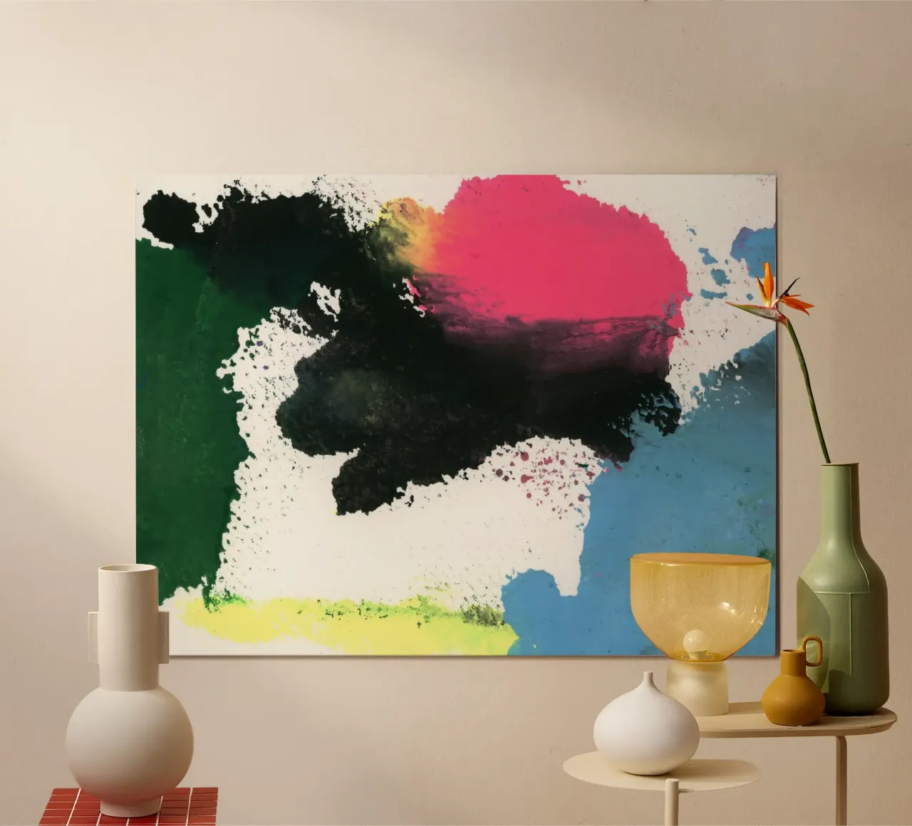 Rising sun poster con telaio in plastica da gtobonart