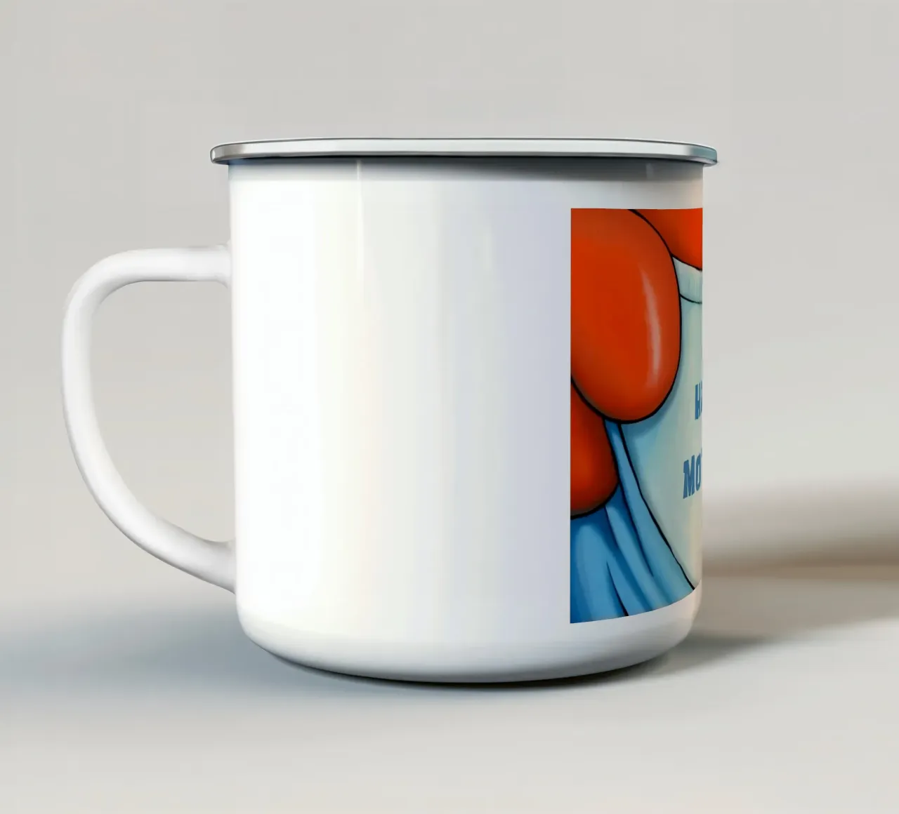 I Hate Mondays tazza in smalto da Type & Tape