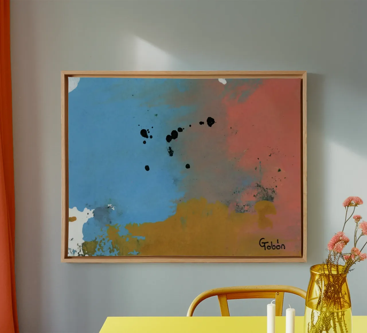 Aftermath Leinwand mit Schattenfugenrahmen von gtobonart