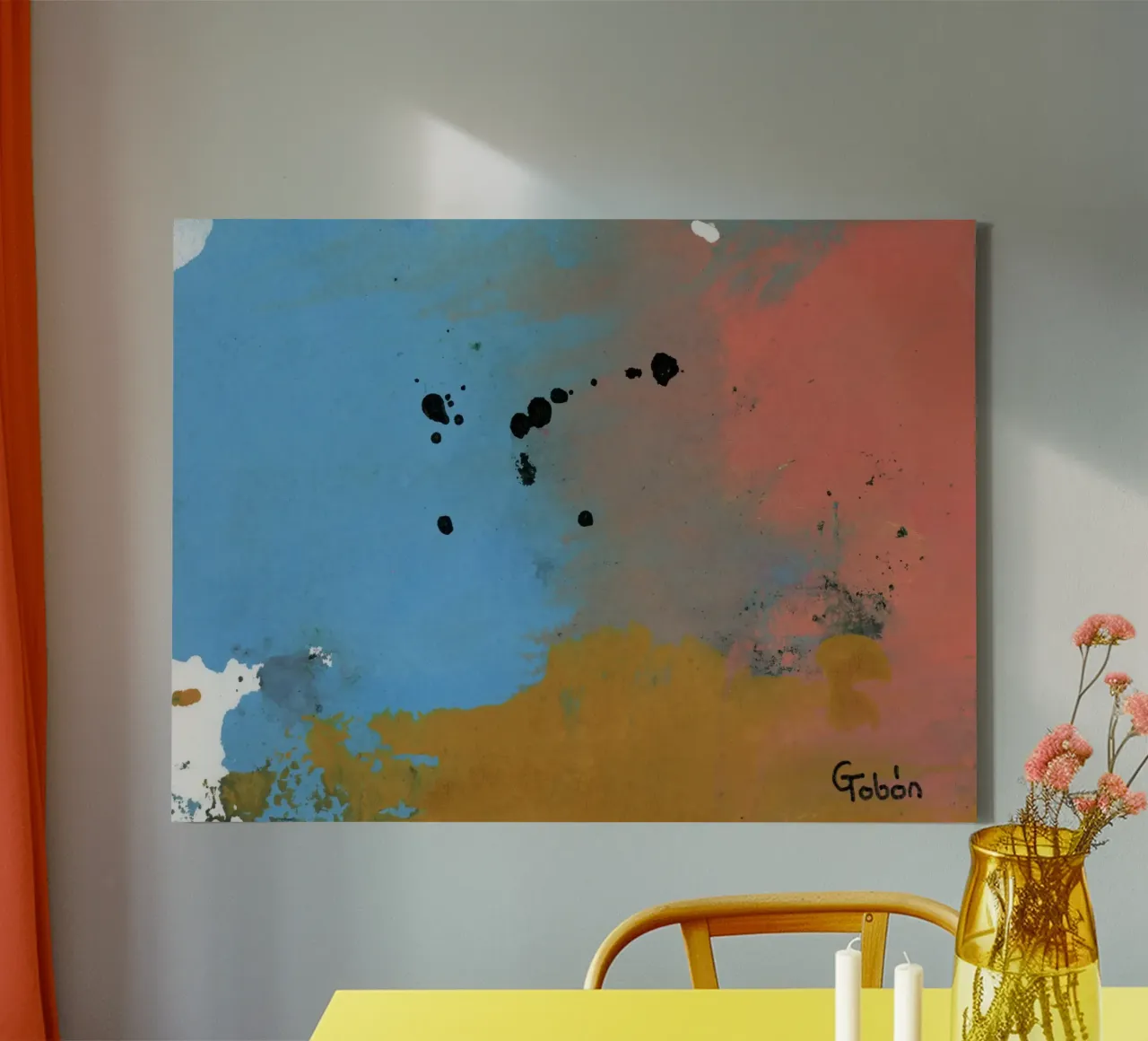 Aftermath Leinwand mit Schattenfugenrahmen von gtobonart