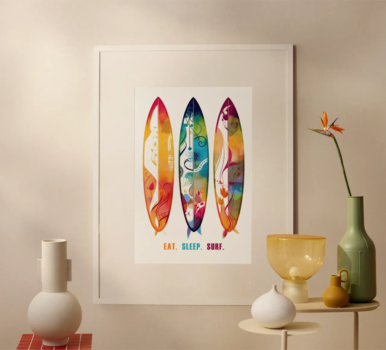 EAT-SLEEP-SURF Design poster da Autofocus