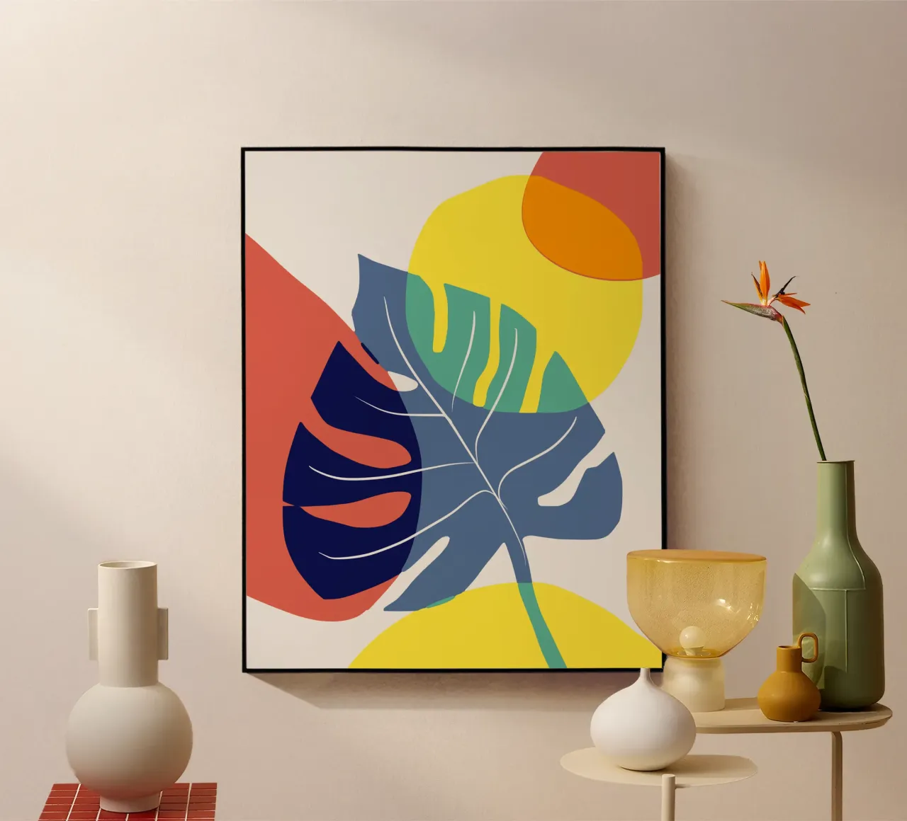 Monstera tropicale plexiglass da Little Dean