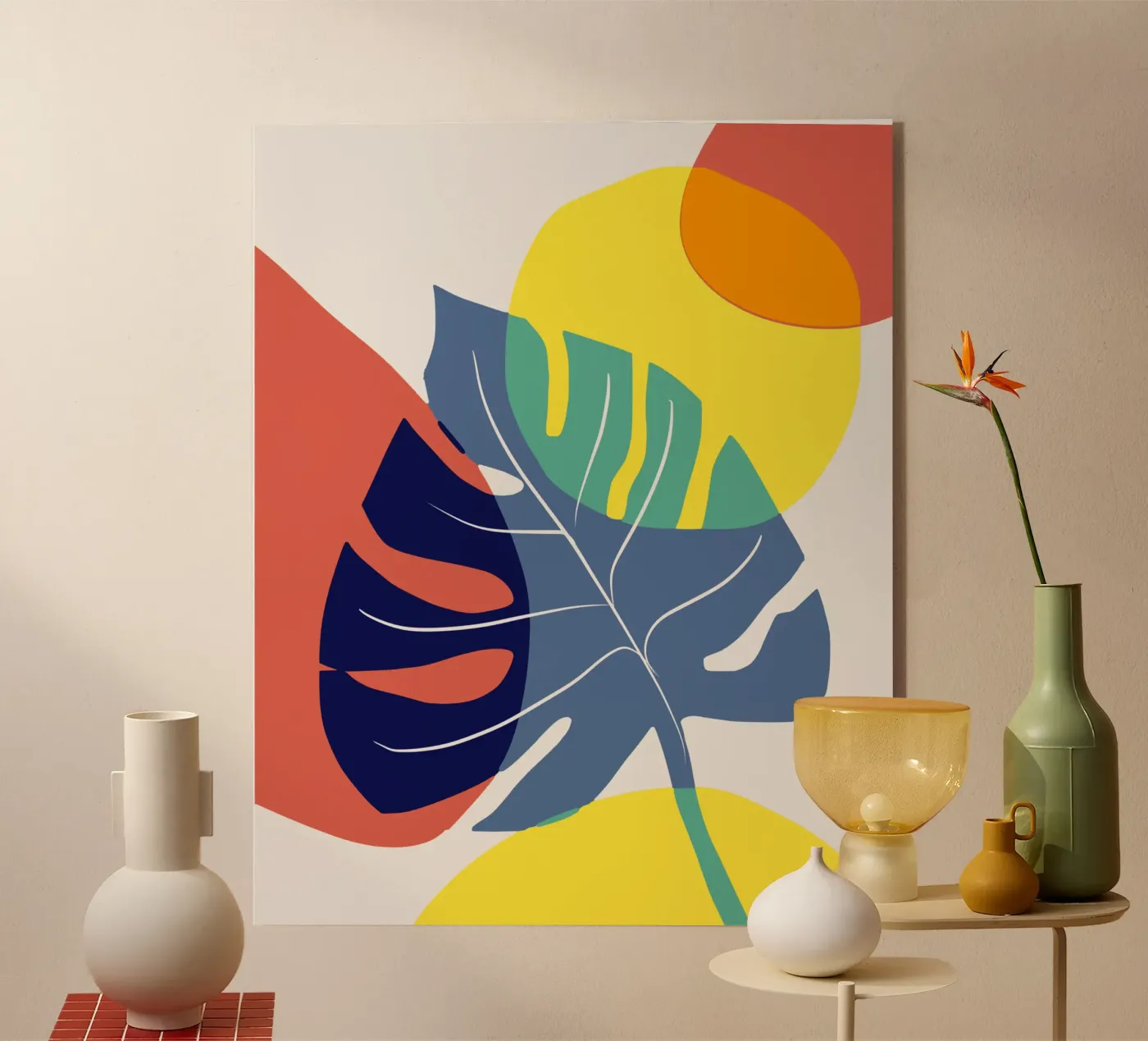 Monstera tropicale plexiglass da Little Dean