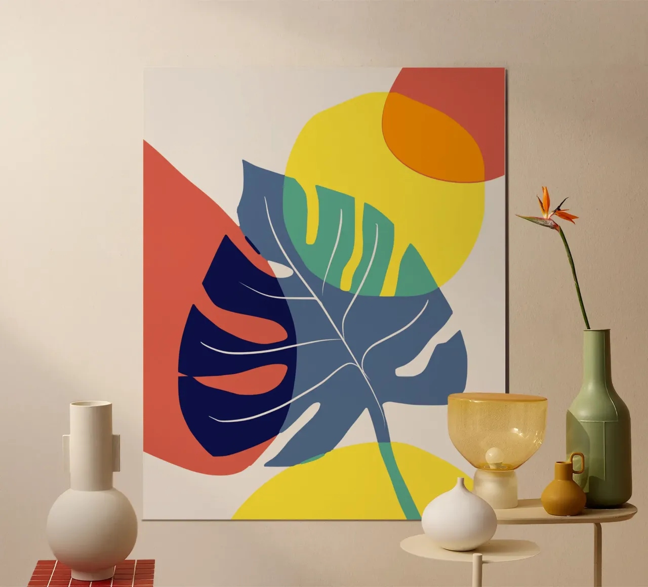 Monstera tropicale poster da Little Dean